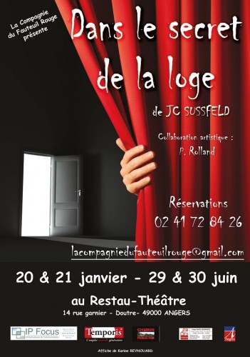 « Dans le Secret de la Loge », par La Compagnie du Fauteuil Rouge (Affiche)