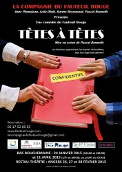 « Têtes à têtes », par La Compagnie du Fauteuil Rouge (affiche)