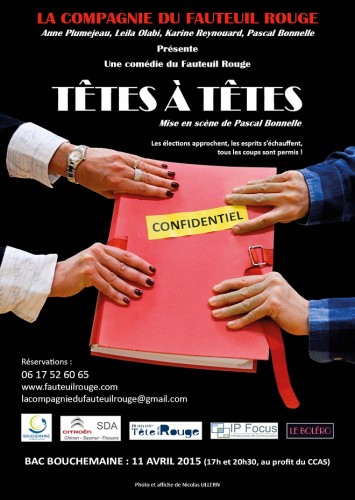 « Têtes à têtes », par La Compagnie du Fauteuil Rouge (affiche)