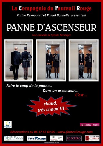 « Panne d'Ascenseur », par La Compagnie du Fauteuil Rouge (affiche)