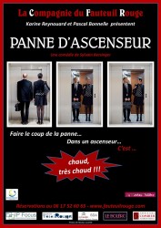 « Panne d'Ascenseur », par La Compagnie du Fauteuil Rouge (affiche)
